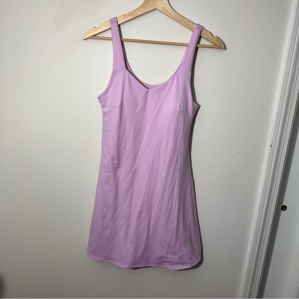 Women's Danskin Lilac/purple athletic dress with built in bra and shorts